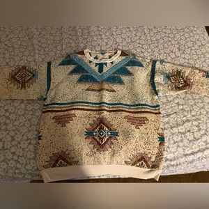 Vintage tribal design sweater